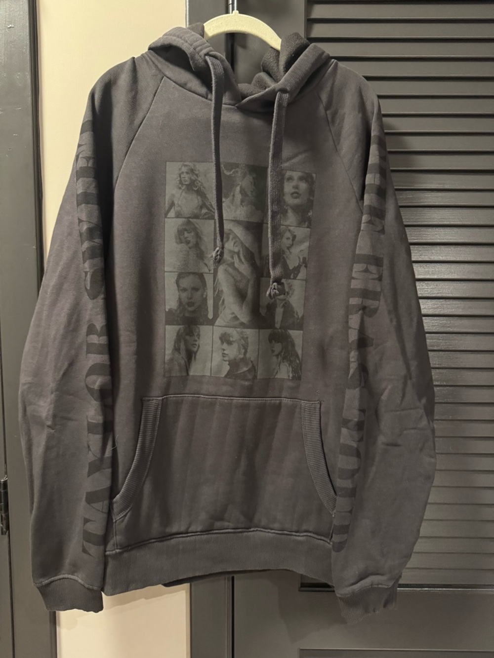 Taylor Swift Eras Tour Charcoal Graphic Pullover Hoodie